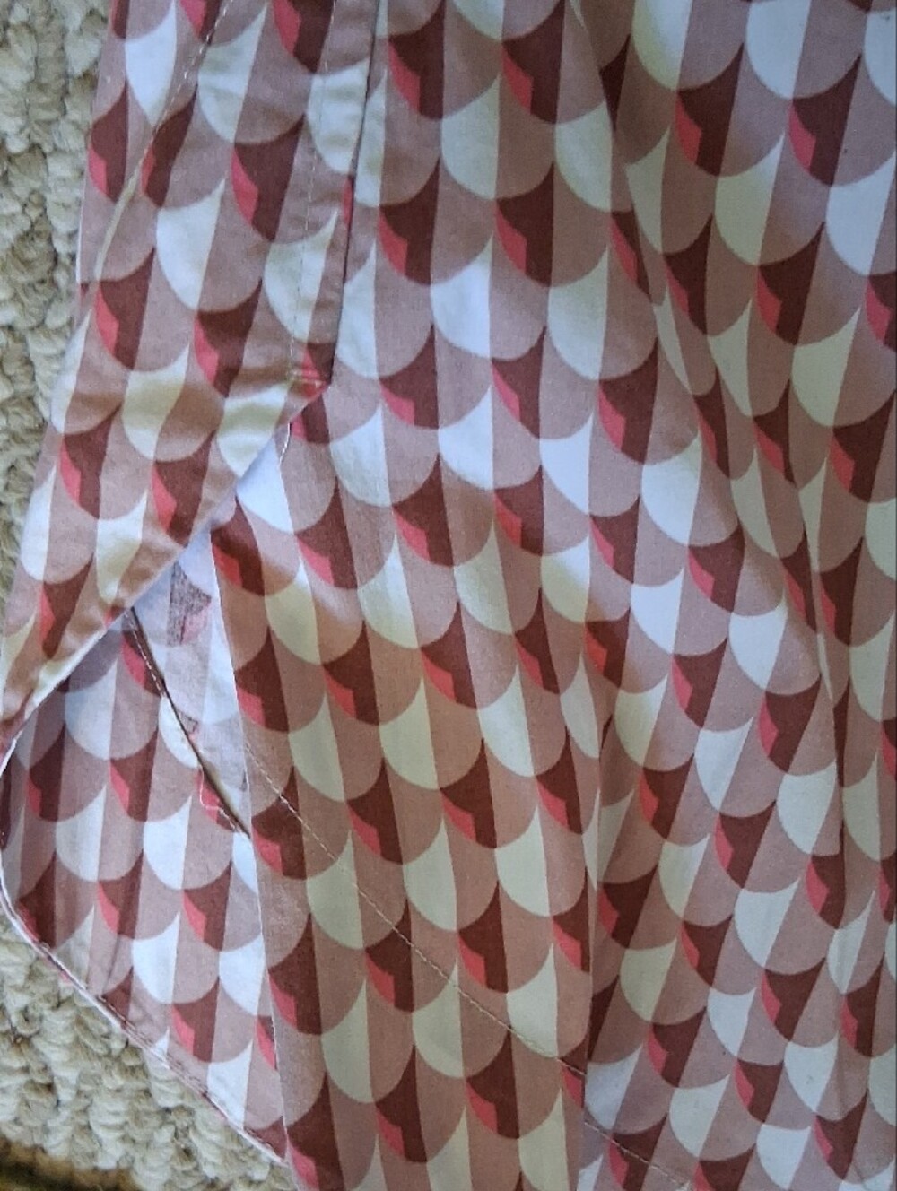 J. Crew Geometric Sleeveless Top 12 Cotton - Picture 4 of 4